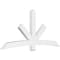 Ekena Millwork Alberta Architectural Grade PVC Gable Bracket, 96"W x 44"H x 4"D x 6"F, 11/12 Pitch GBP096X44X0406ALB00 - alternate 1